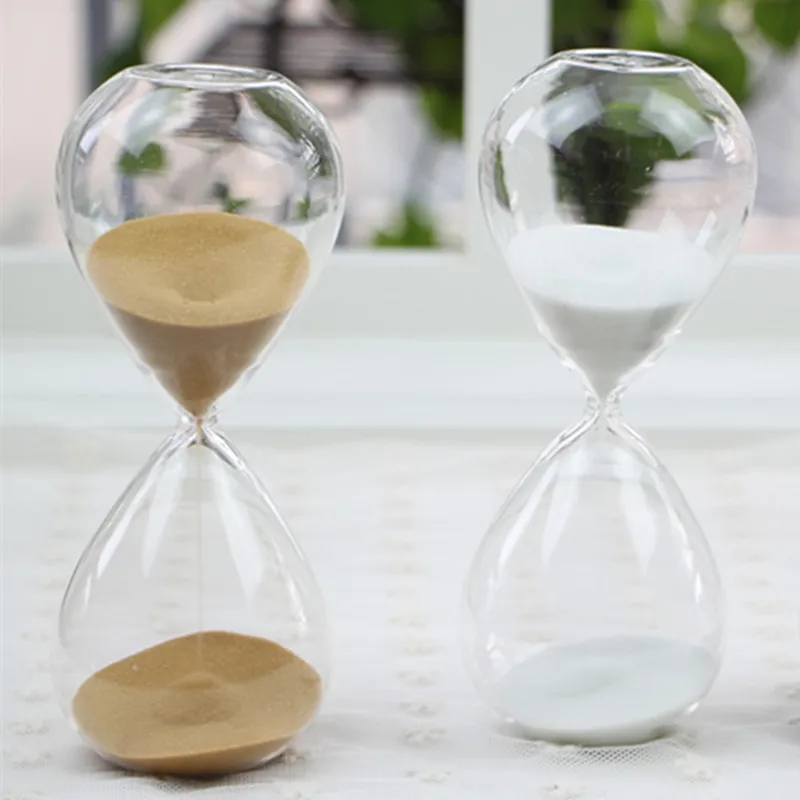 30 Minutes Transparent Glass Sand Hourglass Creative Sandglass Timer Clock Countdown Timing Valentine\'s Day Gifts Home Decor