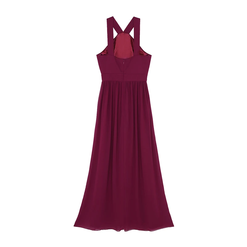 Robe longue de soirée pour femmes, Sexy, longueur au sol, Club, été, dos nu, à bandes, Maxi, demoiselle d'honneur, style Boho