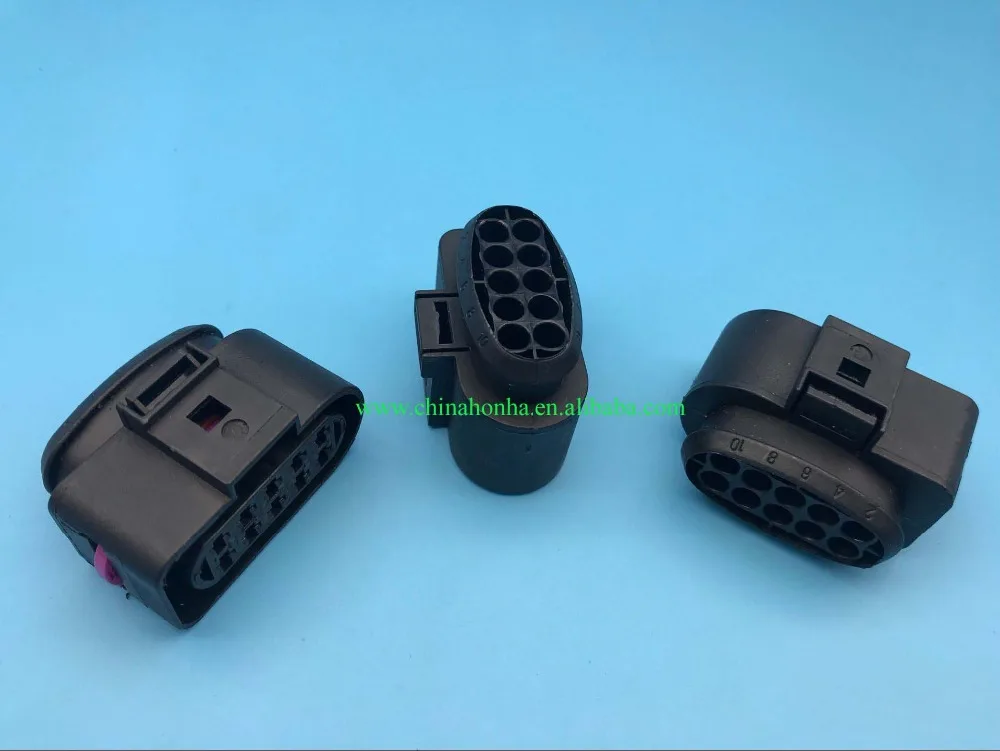 2/4/10pcs/lot 10 Pin/Way Polig Headlight/Headlamp Connector Automotive Electrical STECKER 1J0 973 735 6R0 973 735