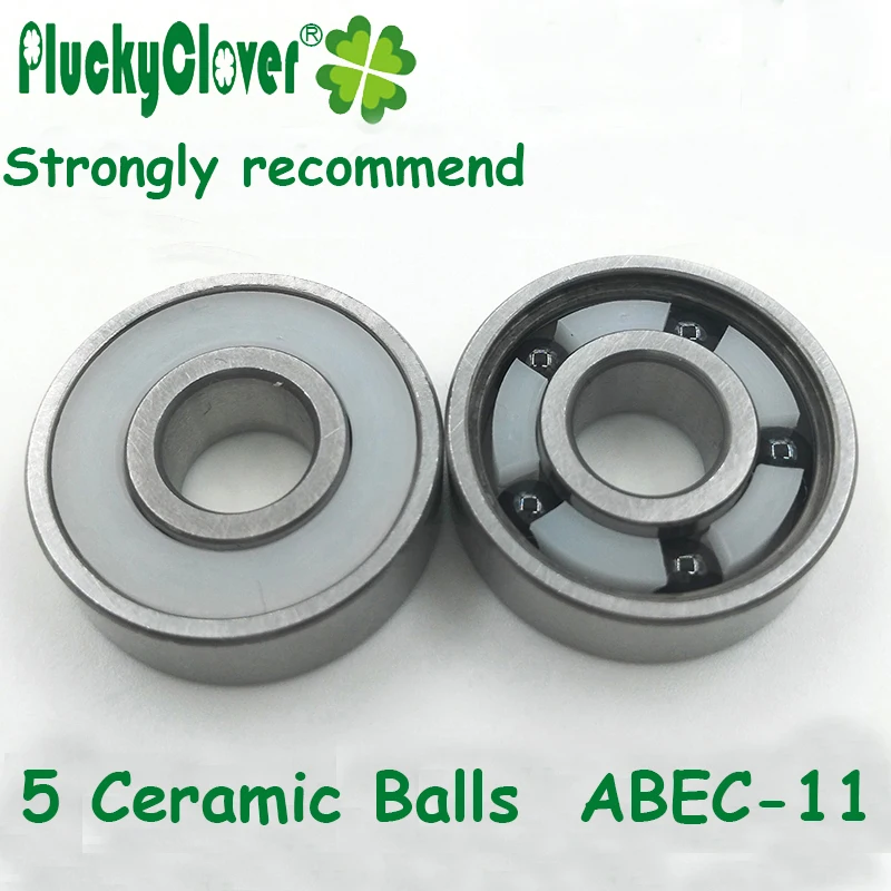 ABEC11 5 세라믹 볼 베어링 608 인라인 스케이트 세라믹 베어링 스케이트보드, 608rs 베어링 슬라롬 베어링 인라인 롤러 스케이트, 1 개