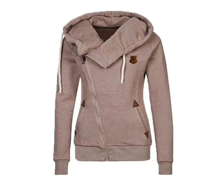 Felpe con cappuccio da donna Casual autunno inverno felpe con cerniera da donna felpe con cappuccio da donna spesse addensate