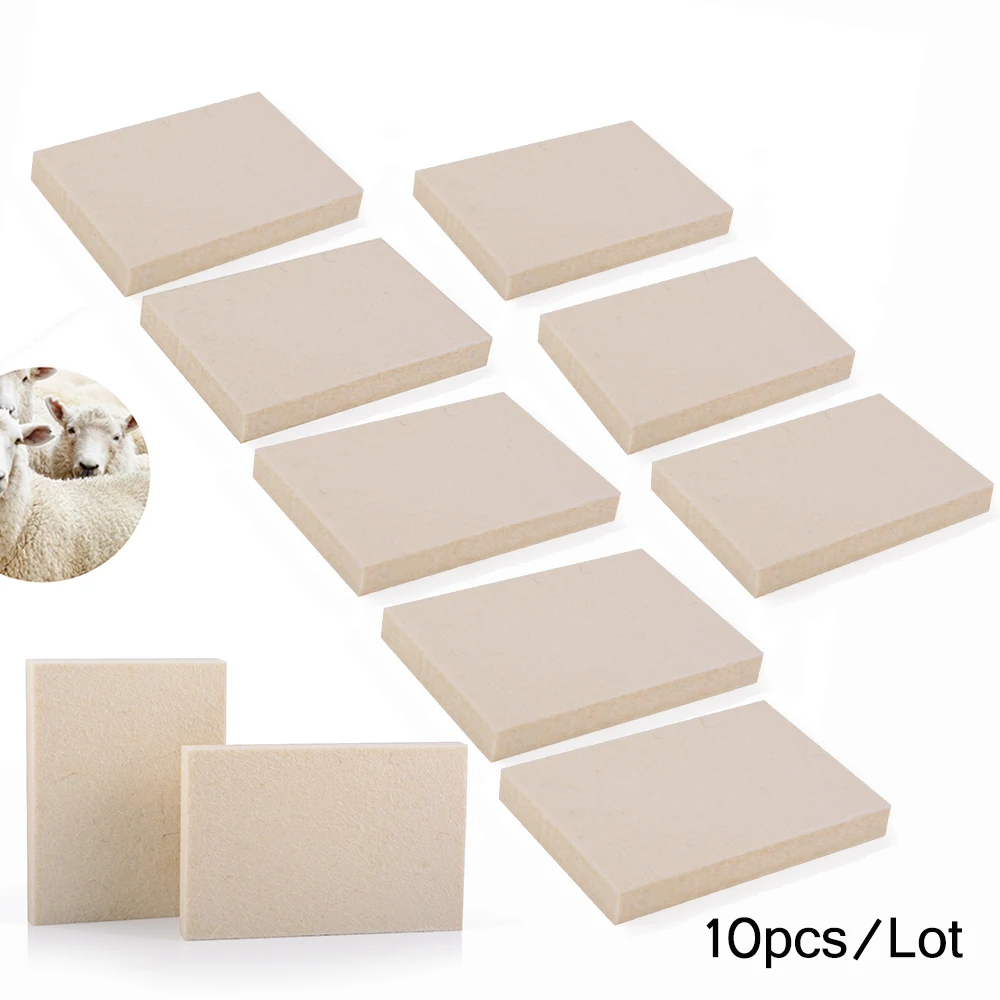 EHDIS – raclette en laine, Film de protection en Fiber de carbone, grattoir pour enveloppe de voiture, installation automatique du vinyle, outil de teinte, dissolvant d'eau en verre, 10 pièces/lot