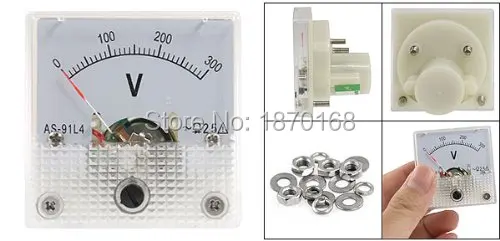 91L4 AC 0-300V Analog Panel Volt Voltage Meter Voltmeter Gauge AC 0-300V