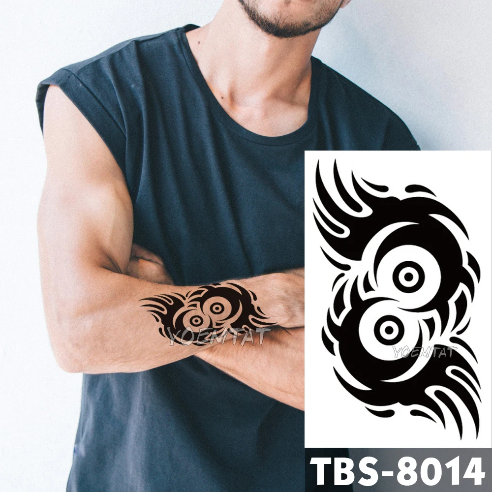 12x19cm Waterproof Temporary Tattoos Flash Tattoo Sticker Phoenix Bird Dragon flame Totem Tatoo DIY Arm Fake Tattoo Woman Men