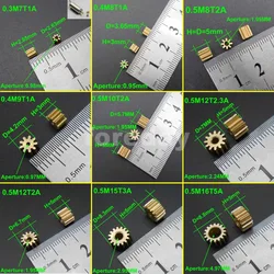 1PC Copper Spur Gear Brass Gears Pinion 0.3M 0.4M 0.5M 0.5 Modulus Aperture 1MM 2MM 3MM 3.17MM 5MM 7T 8T 9T 10T 12T 14T 15T 16T