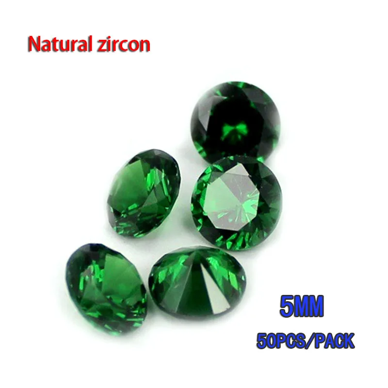 zircon Super flash High imitation circular Pointed bottom Rhinestones DIY jewelry material Circular5MM 50PCS/pack