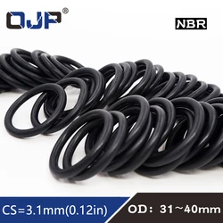 20PC/lot Rubber Ring Black NBR Sealing O Ring CS3.1mm OD31/32/33/34/35/36/37/38/39/40mm O-Ring Seal Nitrile Gasket Rings Washer