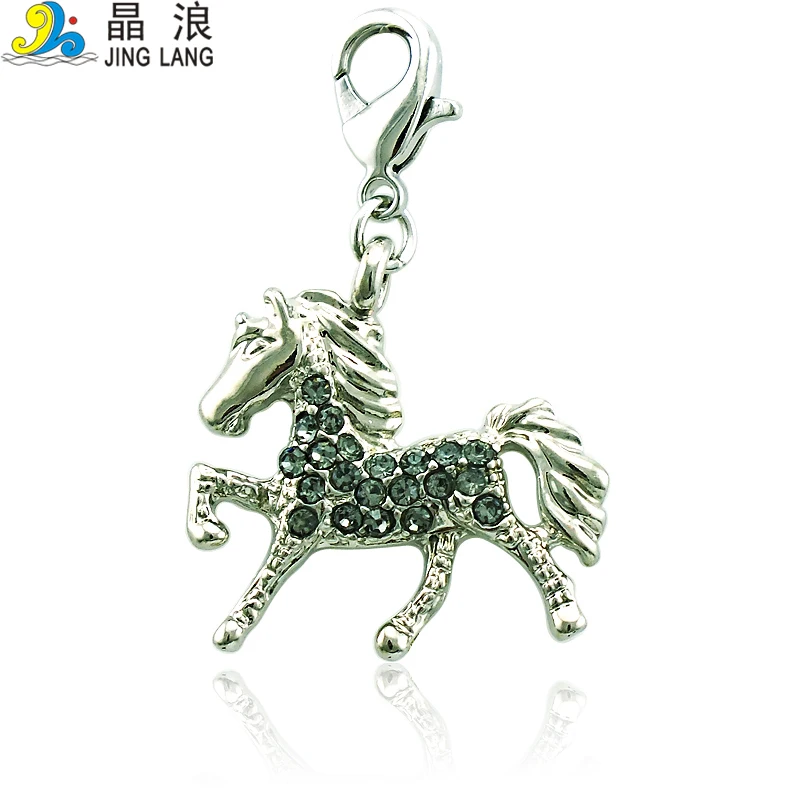 JINGLANG Lucky Hybrid Charms Colorful Alloy Pendant For Bracelet Necklace Jewelry Findings Craft Handmade 1 Psc