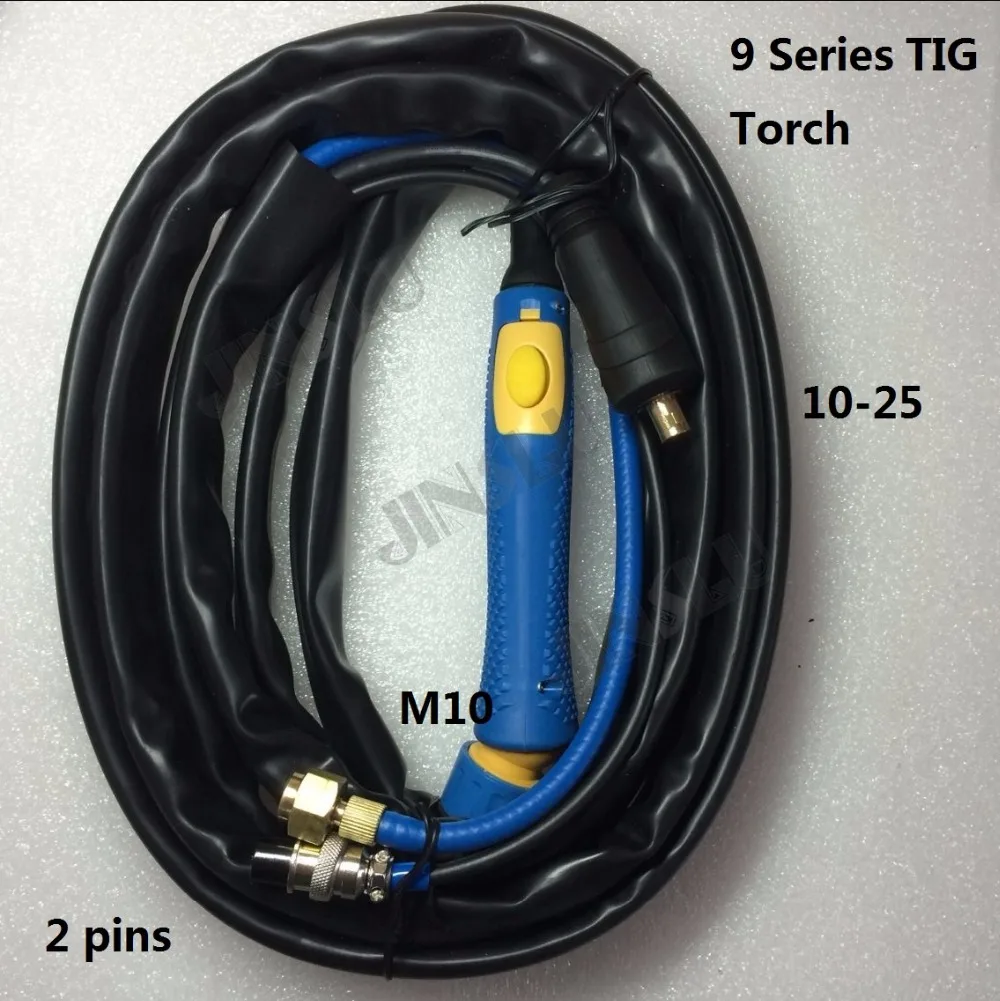

Сварочная горелка для дуговой сварки WP-9, 10-25, 2 контакта, 4 м, 12 футов, с воздушным охлаждением