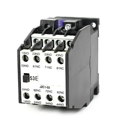 Contator ac tipo Relé 24v 50hz Tensão de Bobina 3-fase 5no Mais 3nc Jzc153