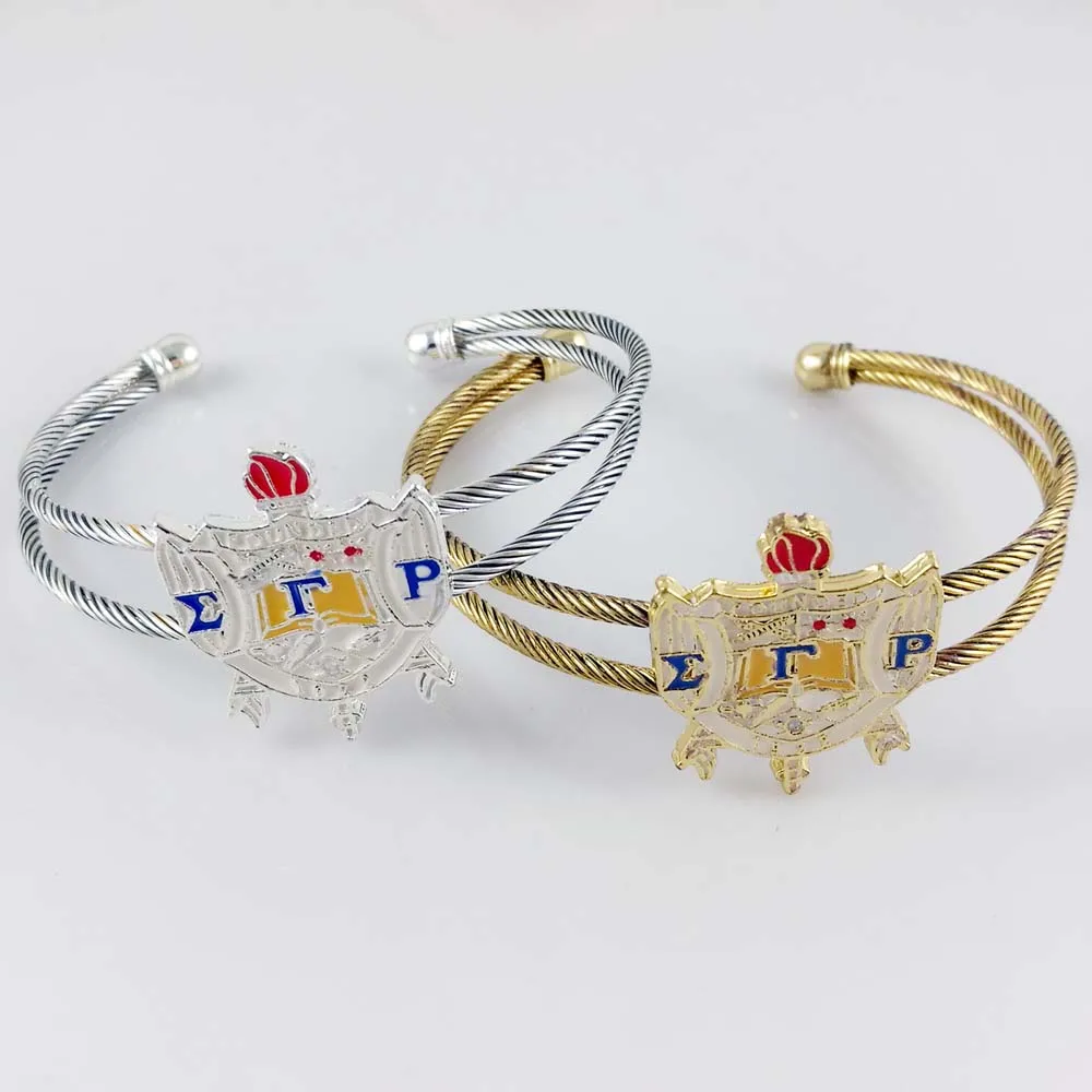 

20 pieces of wholesale SGR Association Shield Emblem Bracelet Jewelry from manufacturers