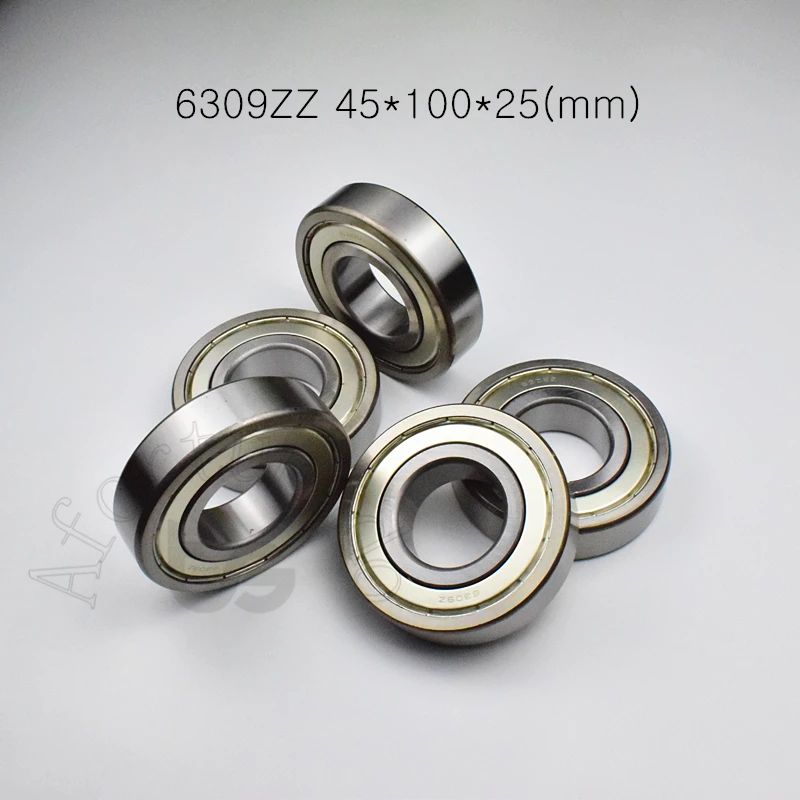 

6309ZZ 45*100*25(mm) 1piece bearing abec-5 Metal sealed bearing Thin wall bearing 6309 6309ZZ chrome steel bearing