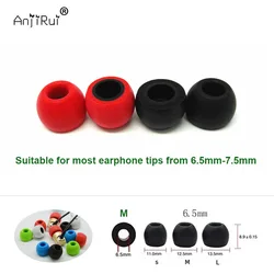 2Pcs ANJIRUI TS400 6.5mm (L M S) Memory Foam Eartips For In-ear Headphones 6.5mm-7.5mm Tips Sponge Ear Pads
