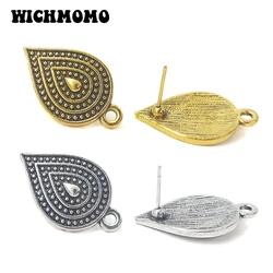 New 6pcs 16*26MM Retro Gold Water Droplets Shape Earring Base Earring Connector for DIY Earrings Accessories