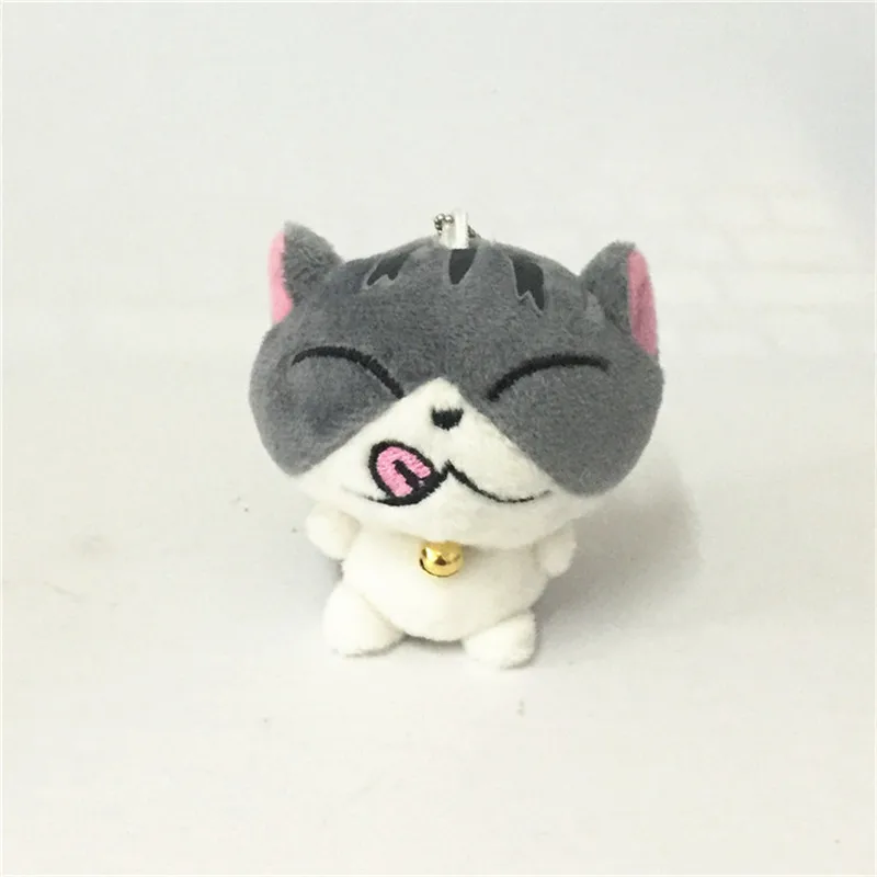 Original New Cute Plush Fur Doll Cat Keychain For Women Bag Car Charms Sweet Kitty Toy Key Ring Holder Trinket Wedding Gifts