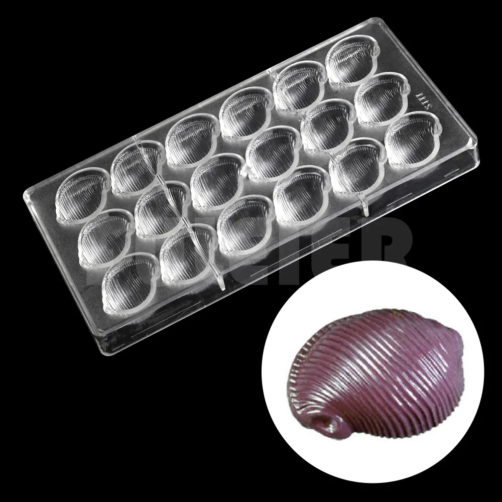 

DIY conch seashell chocolate Candy mold, cake sweet candy confectionery making tools baking Polycarbonate chocolate molds