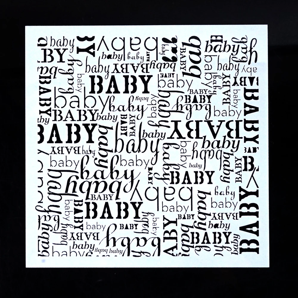 13 cm DIY Craft Baby Stencil for Painting Scrapbooking Stamping Album Decorative Embossing Paper Card Airbrush Template