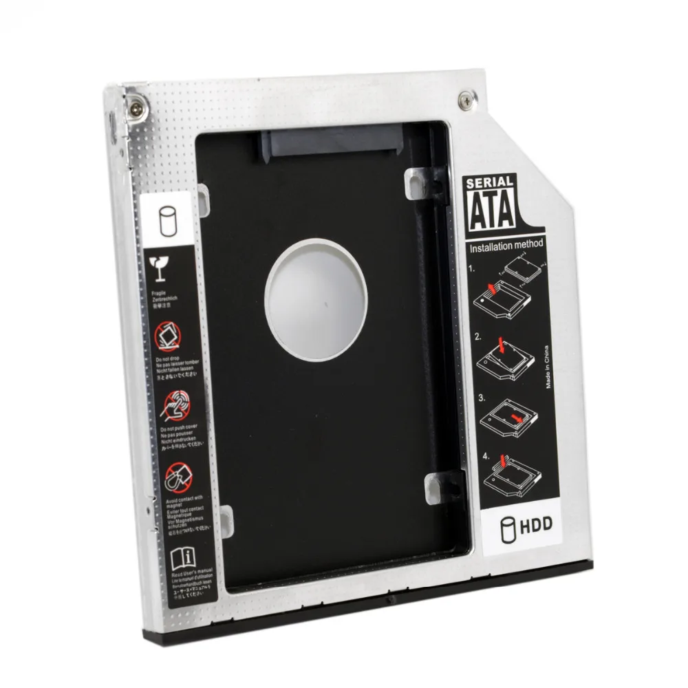 Caddy Custodia Hard Disk Drive Hdd Per 9.5 millimetri Cablecc Sata 22pin Universale Del Computer Portatile Di UN Dvd-rom Optical