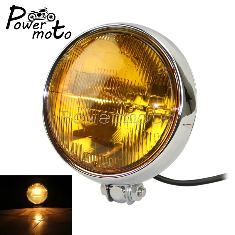 Motorcycle Chrome Retro Bates Style 5.75\