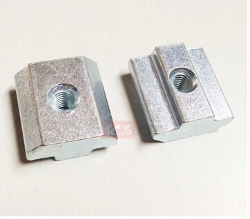 

50pcs M4 M5 M6 M8 T Sliding Nut Block Zinc Plated Carbon Steel Aluminum Accessories For 4040 Aluminum Profile