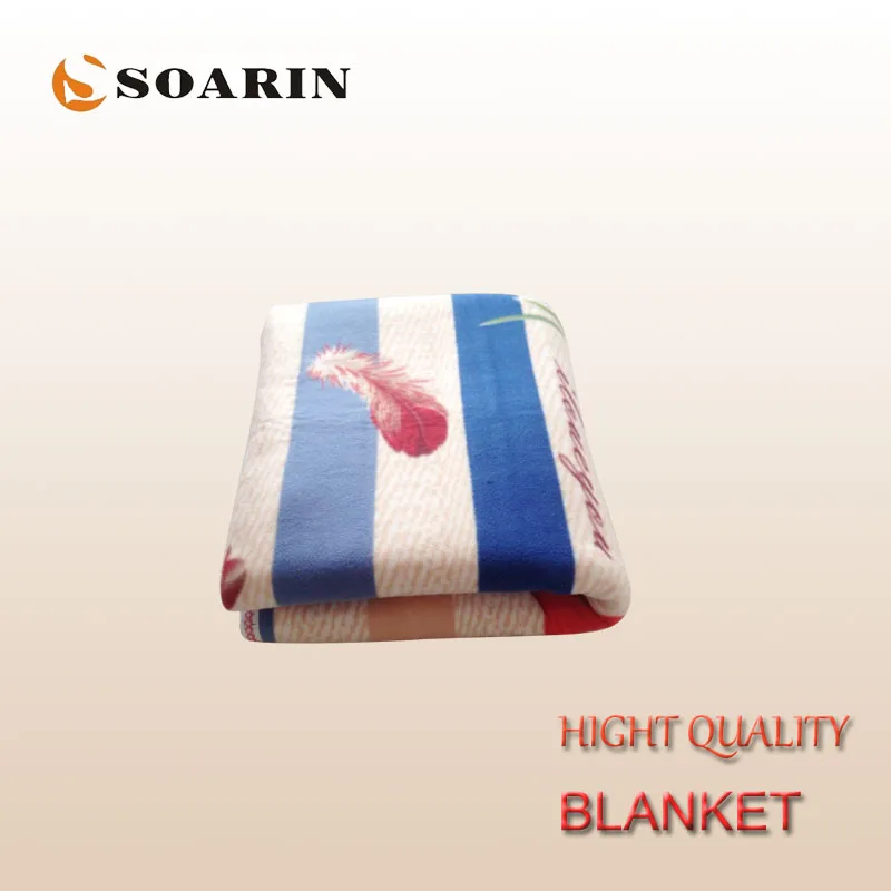 SOARIN-بطانية تسخين كهربائية مزدوجة ، 150 × 120 سنتيمتر ، قطيفة ، تدفئة للجسم ، مانتا كهربائية ، سرير 220 فولت
