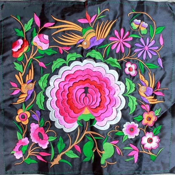 Miao атласная ткань вышивка нашивка сумка клатч домашний текстиль Аппликация отделка этнический Непал этнический тайский индийский бохо цыганский hmong сделай сам