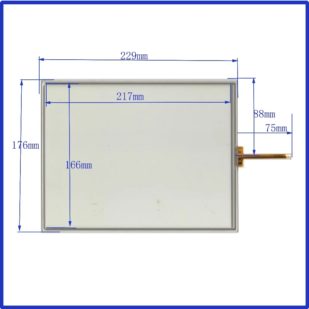 

ZhiYuSun229*176 NEW 10.4 Inch Touch Screen 4 wire resistive USB touch panel overlay kit Free Shipping GP-104A-4K-NB05B