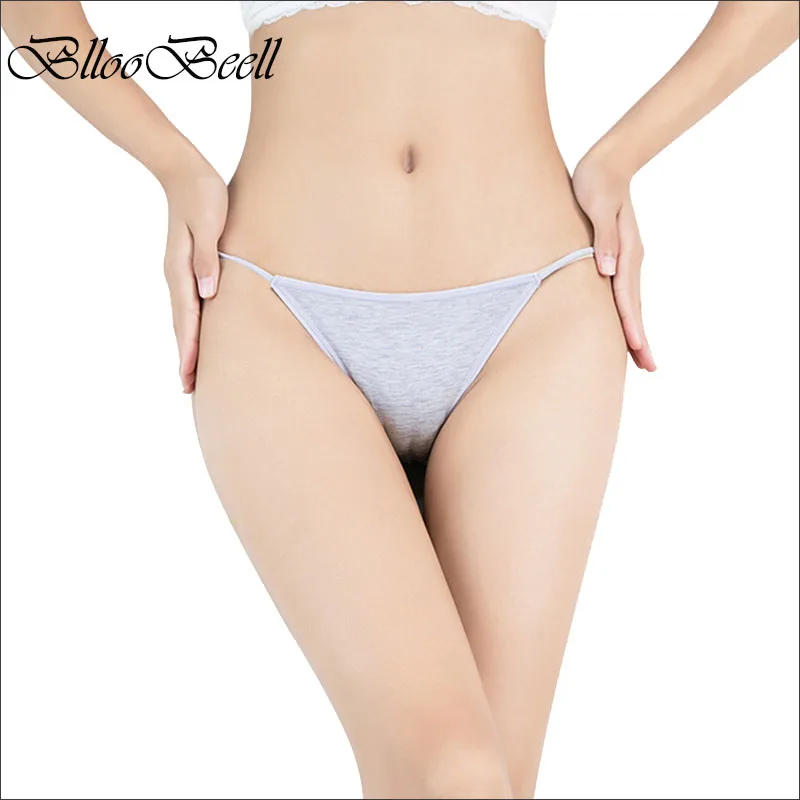 

BllooBeell 4pcs Low Waist Women's Underwear Panties Sexy Modal Briefs Bikini Solid Female Thong Seamless Lady G String Size M/L