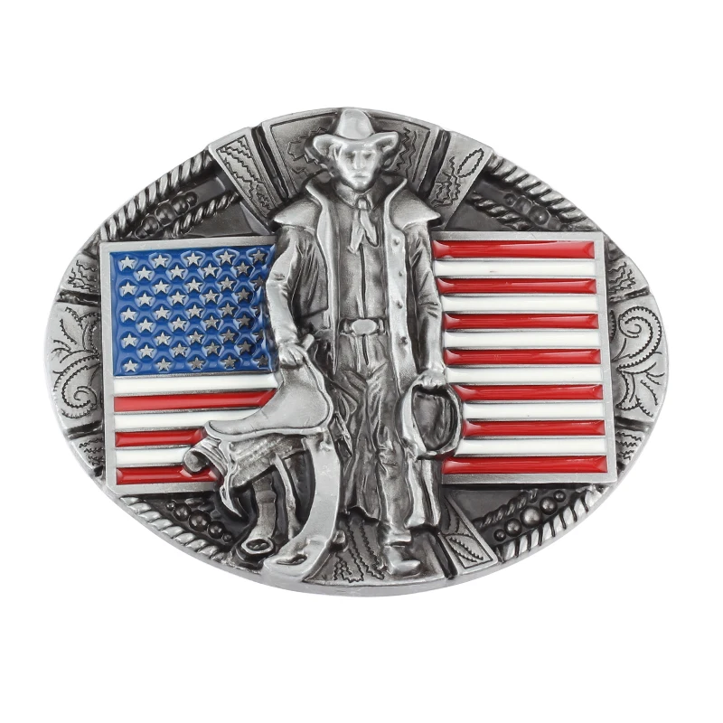 

American Flag Cowboy Belt Buckle Zinc Alloy Accessories