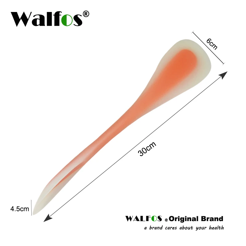 Инструменты для выпечки WALFOS для тортов, Двойная силиконовая лопатка, ложка, скребок для выпечки, смеситель для масла, мороженого, ложка