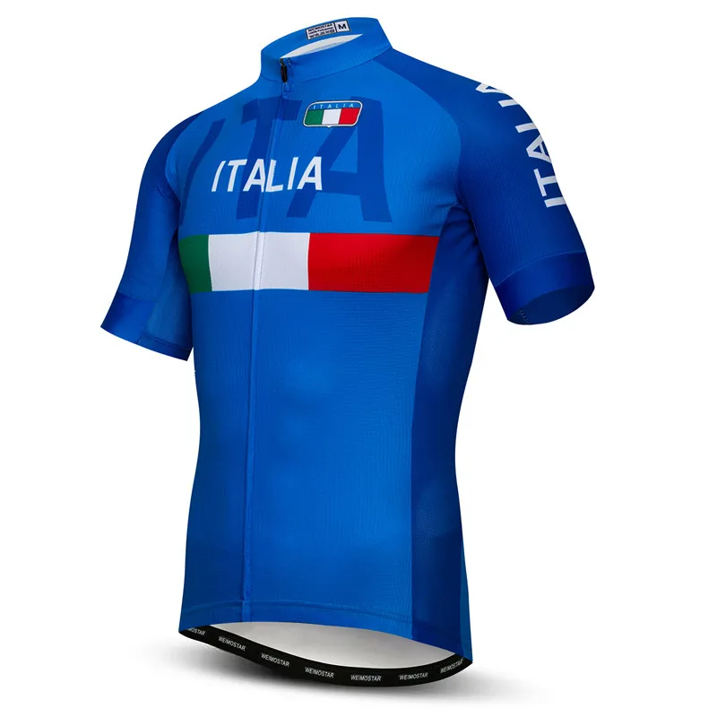 Tour De Italy Team Cycling Jersey Men Mountain Road Bike Jersey Summer Short Sleeve Racing Sport Bicycle Clothing Cycling Wear