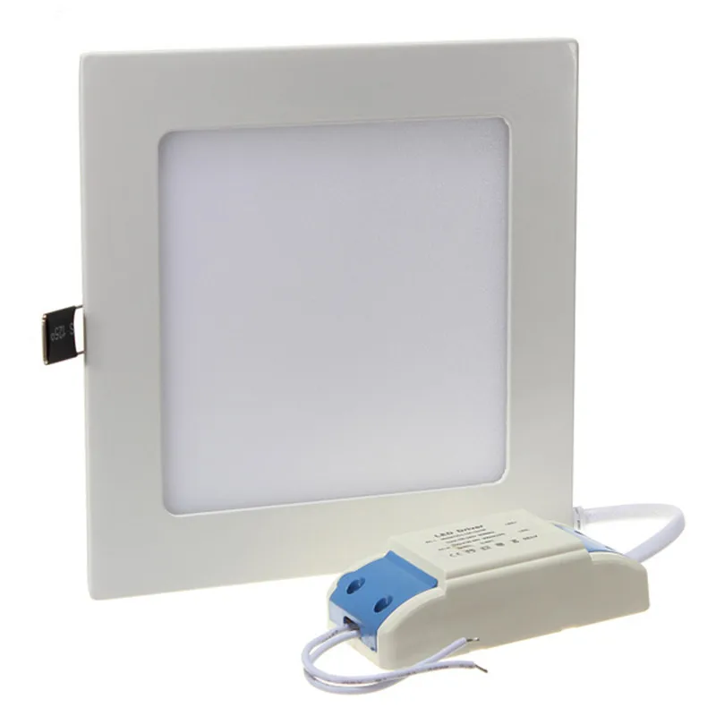 25W LED ceiling recessed grid downlight / round or square panel light 85-265V Driver Included