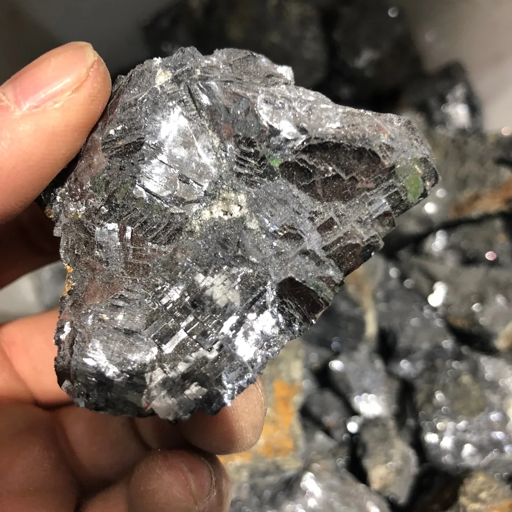 126g Natural silver ore gem dalmatian healing stone