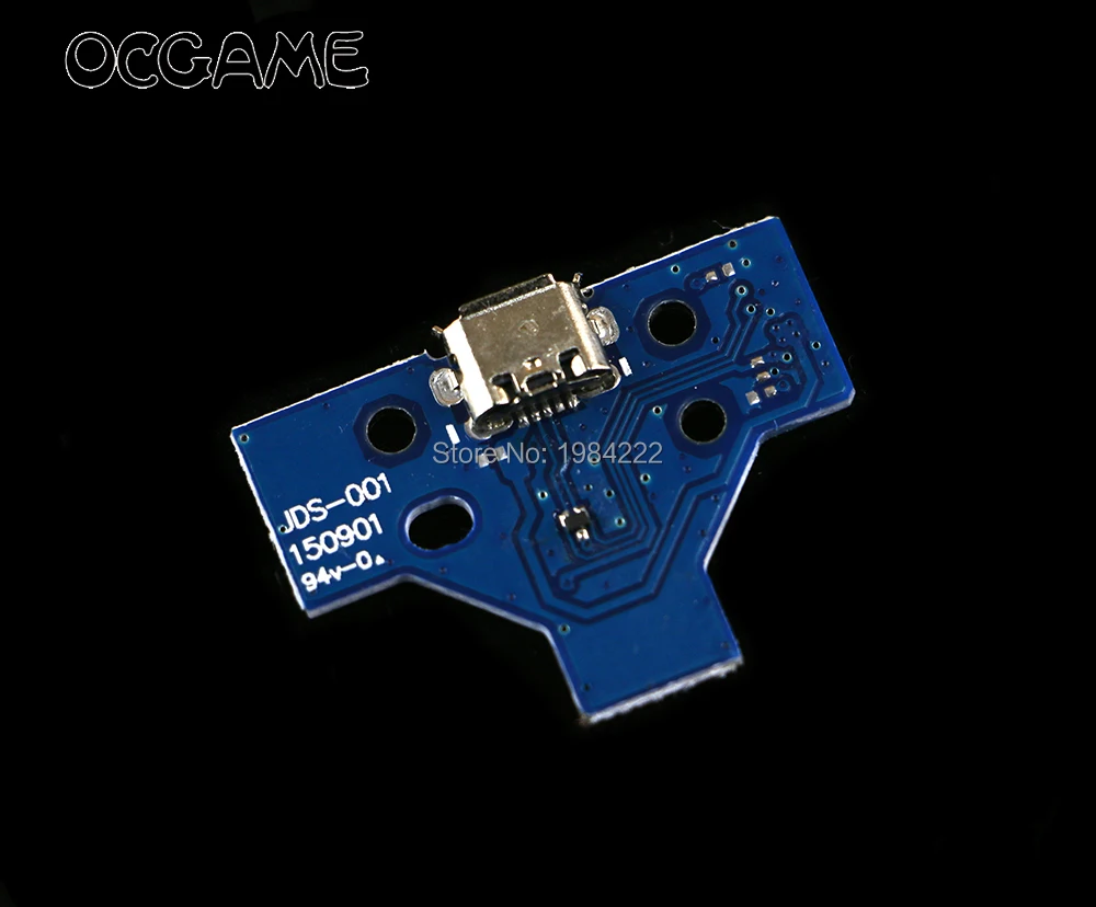 

OCGAME 50pcs/lot High Quality USB Charging Port Socket blue jds-001 For PS4 Dulshock controller with board 14pin