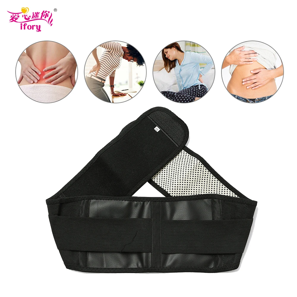 

Ifory Health Care Women Warm 109 CM Protector Waist Band Magnetic Therapy Tourmaline Waist Suppot Band Brace Massage Care Girdle