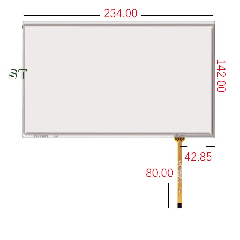 

original new 10.1''inch resistive touch screen 16: 9 four-wire external screen touch screen touch screen touch 234*142