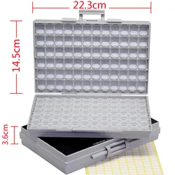 AideTek 2 units Enclosures Surface Mount Resistor Capacitor Electronics Storage Cases & Organizers 0805 0603 plastic toolbox