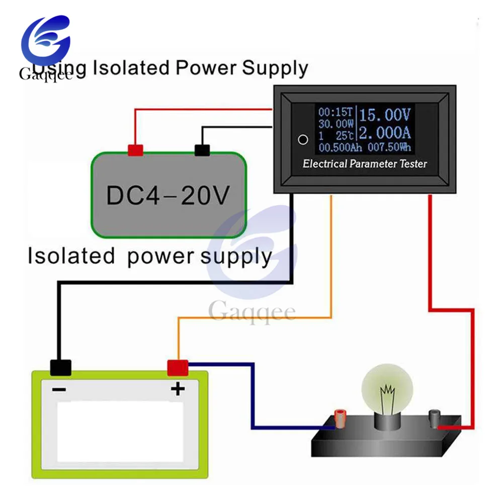 7 in 1 OLED Display Digital Multifunction Tester Voltage Current Time Temperature Capacity Power Voltmeter Ammeter Meter 10A 3A