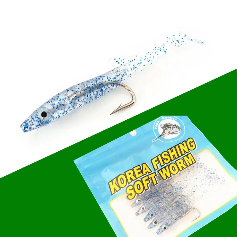 SUNMILE 6pcs 2g 80mm Eel Fishing Lure Pesca Peche Tackle Wobblers Fish Soft Lures Carp Leurre Souple Isca Artificial Soft baits