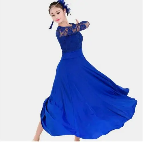 7 colors big wing blue ballroom dance dress for ballroom dancing waltz tango Spanish flamenco dress standard ballroom dress