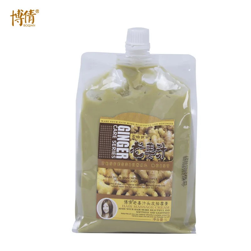 BOQIAN 1000ml Old Ginger Juice Scalp Massage Mud Anti Hair Loss Anti-split Moisture Anti-Dandruff Repair Damage Hair Conditioner