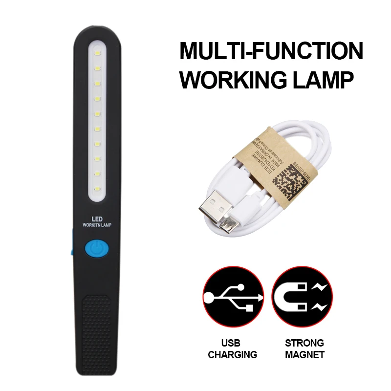 

Portable Torch USB Rechargeable 4 mode LED Work Light Magnetic Lantern Spotlight Floodlight Glare Flashlight Build-in Battery