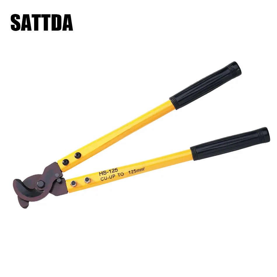 HS-125  Save effort long arm cable cutter 125mm Ratchet cable shears hand tools longer big size pliers