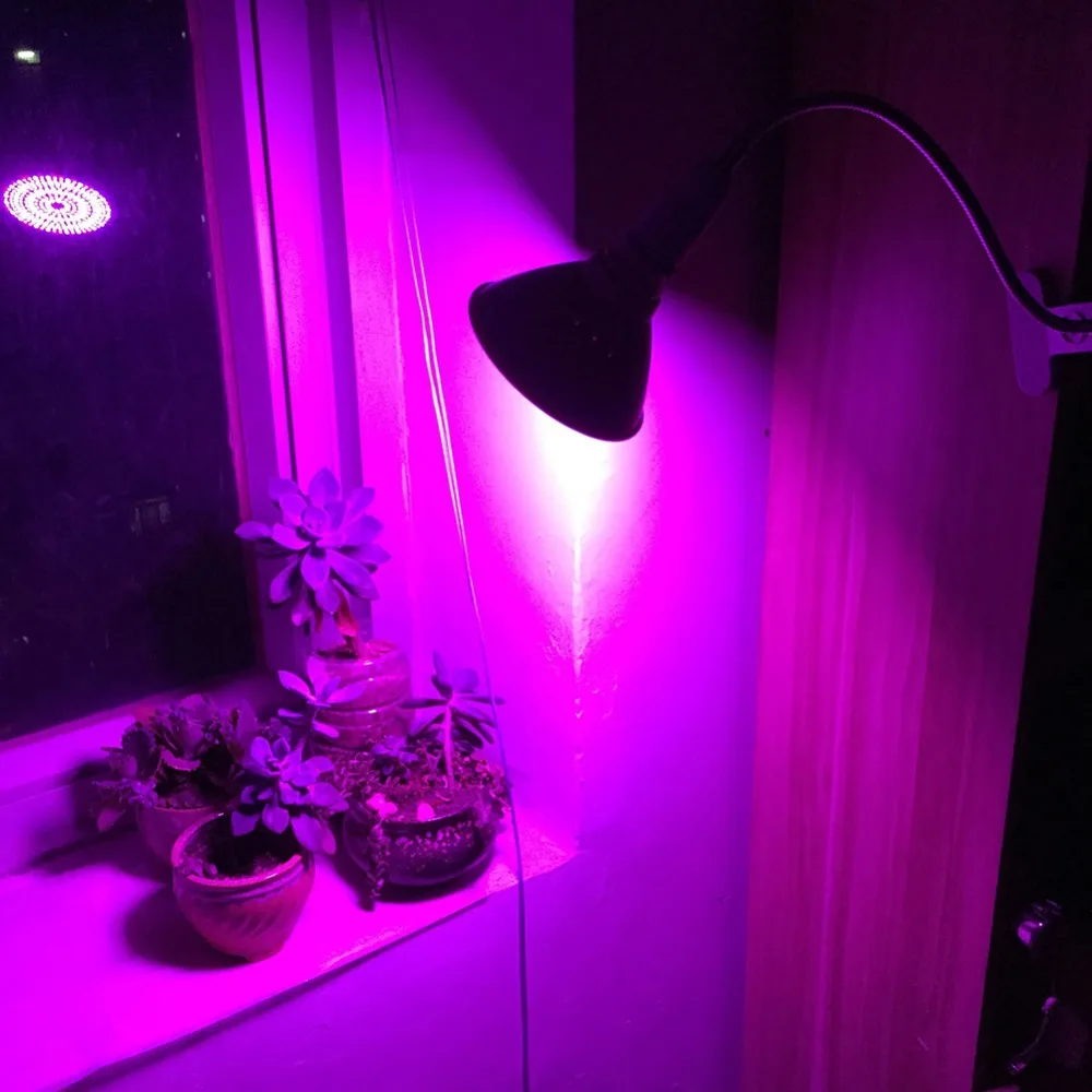 Luz led para cultivo de plantas, espectro completo, luz vermelha e azul para sala de estar, vegetação, estufa, hidroponia, 36, 200