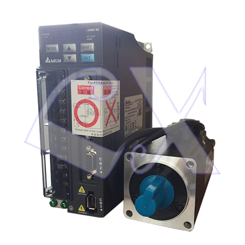 

Delta B2 AC Серводвигатель комплект 400 Вт 1.27нм 60 мм 3000 об/мин ECMA-C20604RS + ASD-B2-0421-B с кодером и кабелем питания