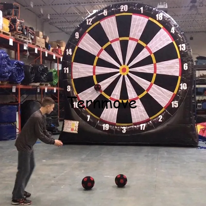 Giant PVC Inflatable Dart Board, Inflatable Foot Darts, Inflatable Soccer Dart , Inflatable Darts Game,Big Balls Included