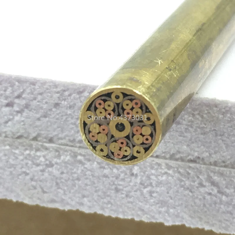 8mm Mosaic pin Rivets for knife handle screw brass Mosaics Rivets nail steel tube More design exquisite style length 9cm #P10