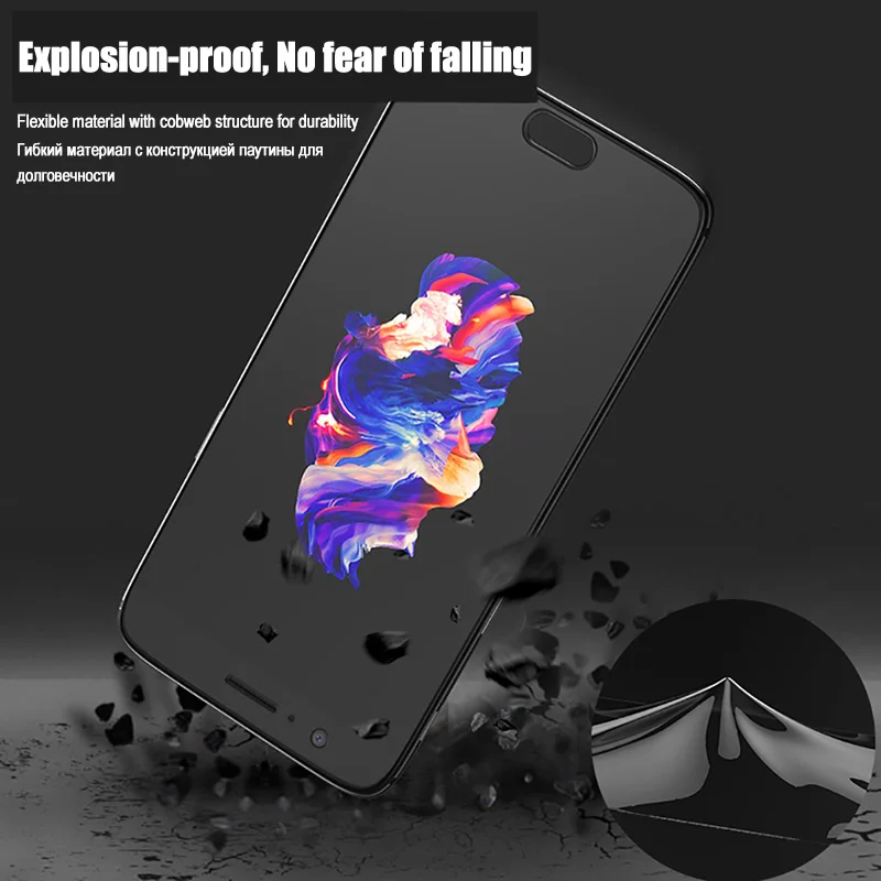 Hydrogel Film For OnePLus 6T 7 8 9 Pro Full Cover Soft Screen Protector Film For Oneplus 7T 5 6 T One plus 5T 8T Clear no Glass