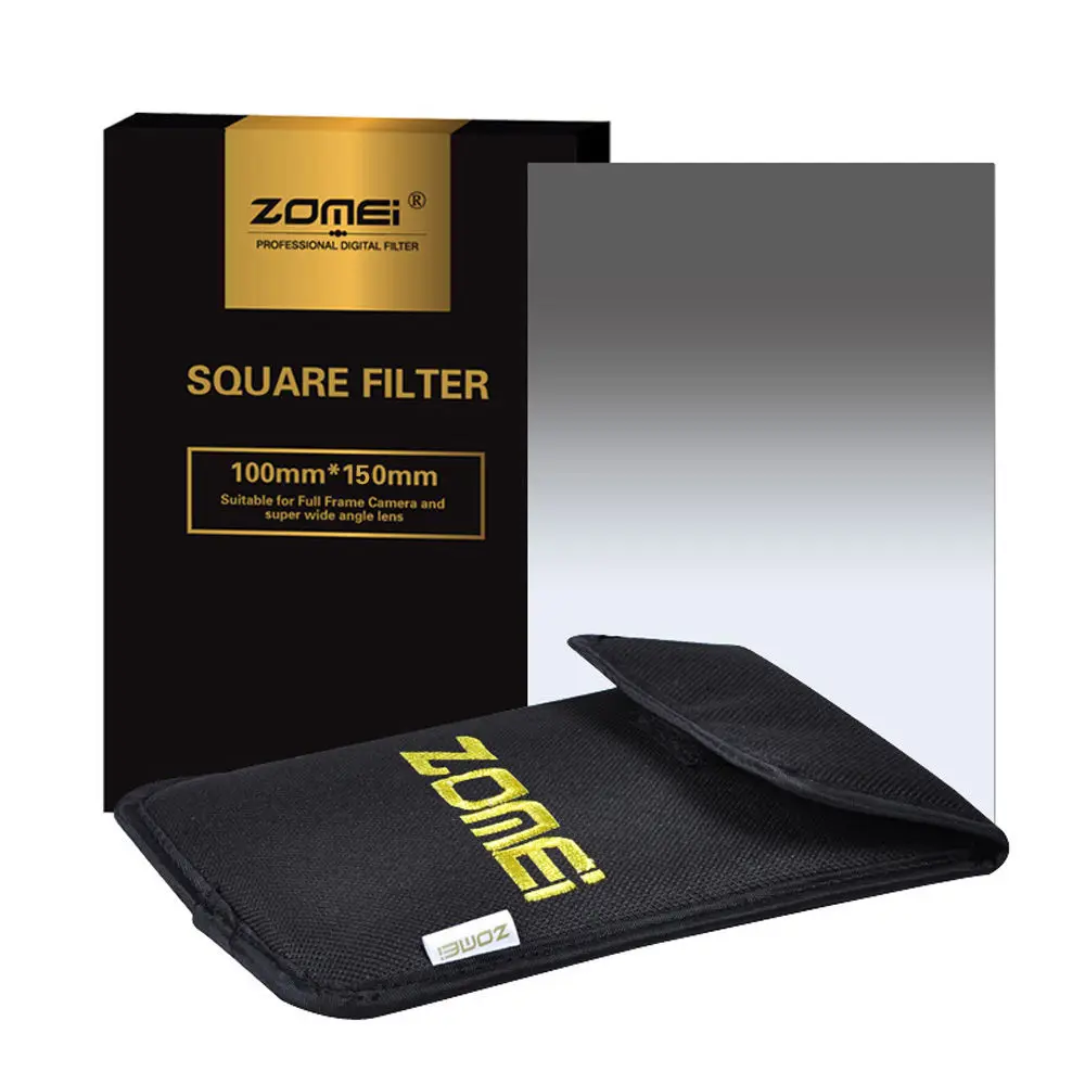 ZOMEI 6in1 Filter Kit 67mm Ring + Holder + 150x100mm Gradual ND4 + Full ND2+ND4+ND8 Neutral Density Square ND filter for Cokin Z