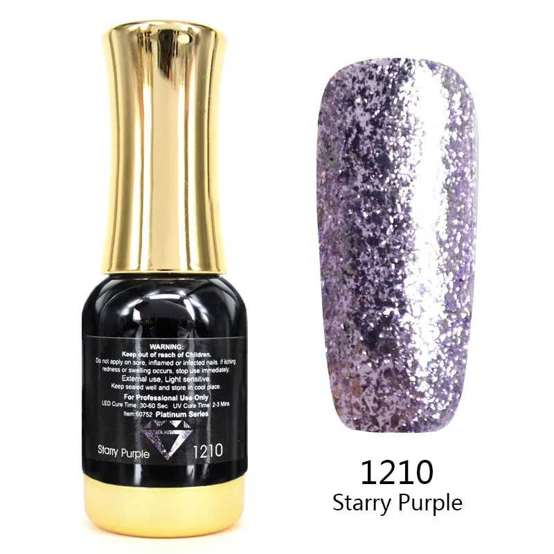 Venalisa 12 ml TPO FREE Diamond Top Coat Supply Nail Art Emaille Gel Nagellack Shining Glitter Pailletten Starry Platinum Paint Gel